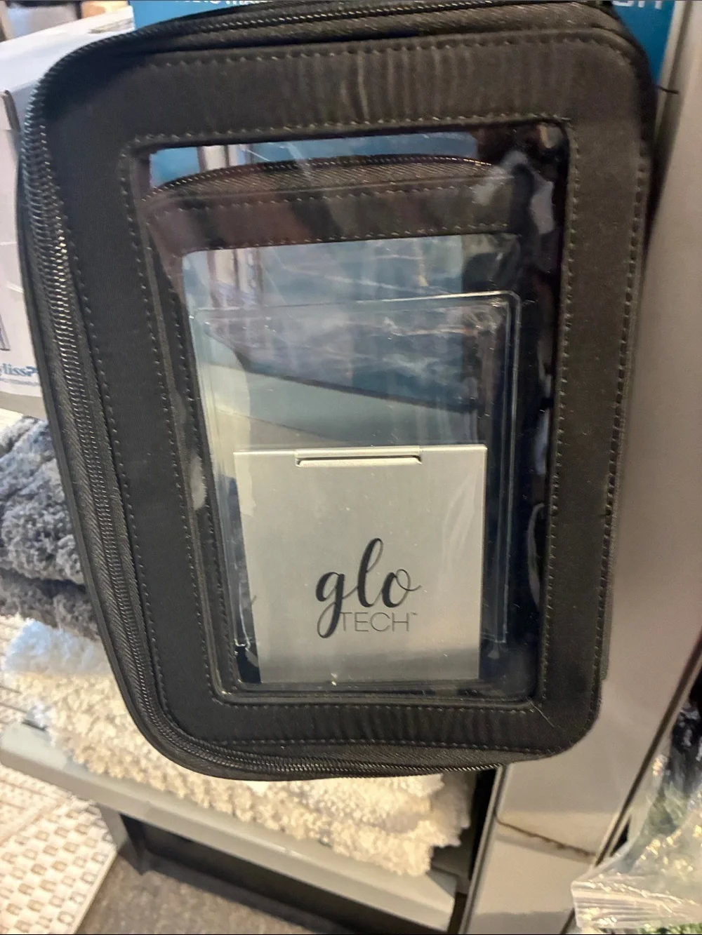 glo Tech Accessory Pouch - Black with Clear Front